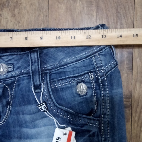 Rock Revival NWT Women's 26 Wide Leg Elizabeth Flap Pockets - Picture 11 of 13